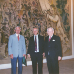 A magyar delegáció tagja - a Kneszet Elnöke (középen) és Golopencza Illés